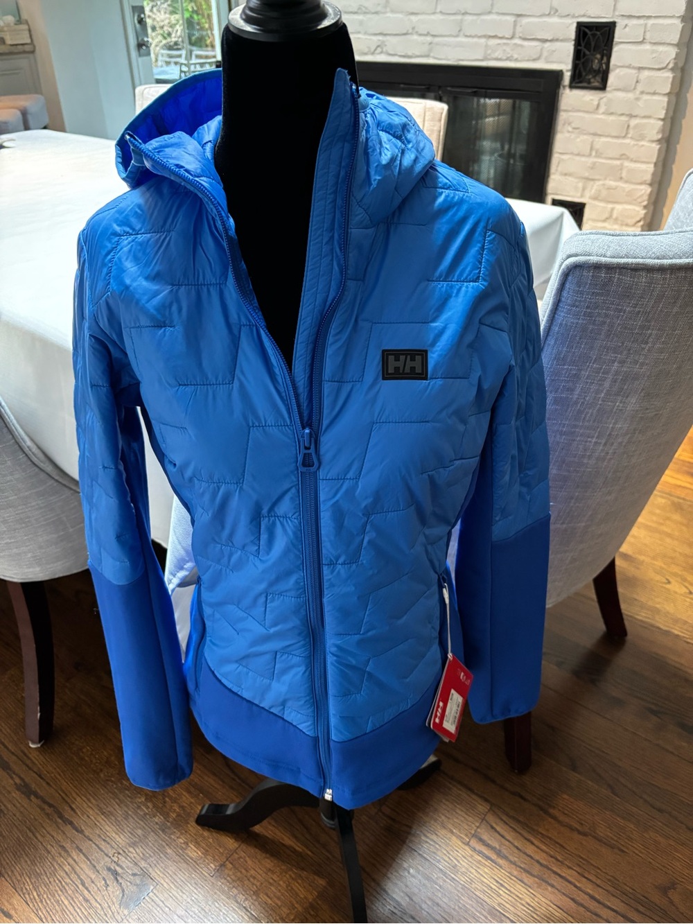 Helly Hansen Royal Blue Hooded Quilted Jacket